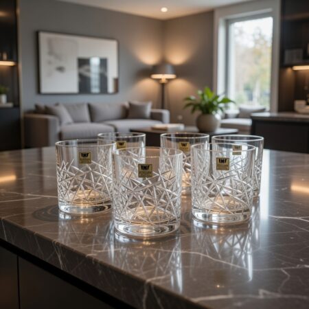 Kristalne čaše za viski Grafiti