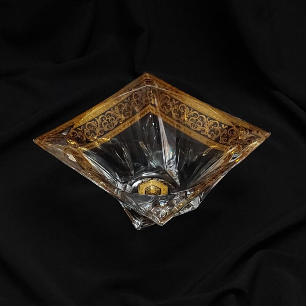 Kristalna činija Quadron Gold 180