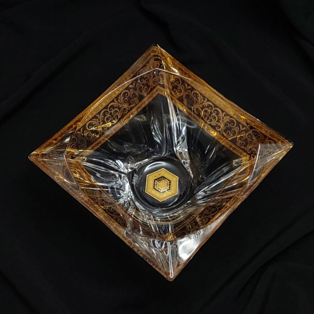 Kristalna činija Quadron Gold 180