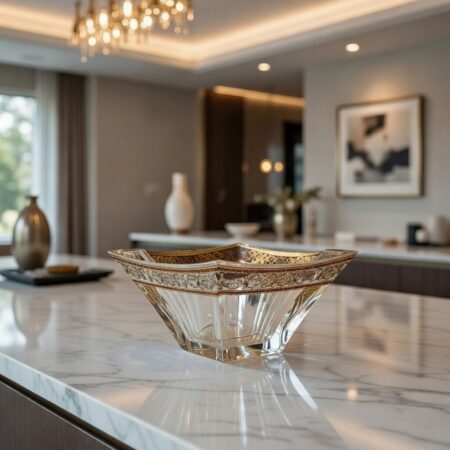 Kristalna činija Quadron Gold 180