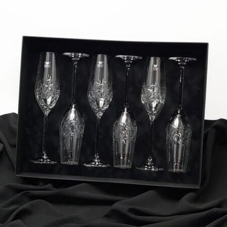 Giftbox čaše za šampanjac Grafiti Auris - set 6 čaša
