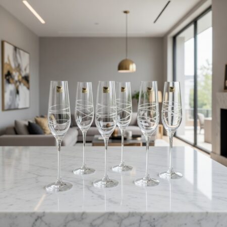 Kristalne čaše za šampanjac Hokaido