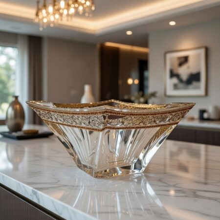 Kristalna činija Quadron Gold 330