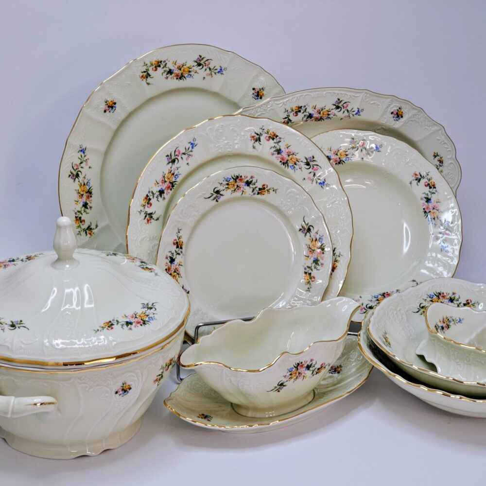 Servis za ručavanje Thun Bernadotte Ivory Gold Flower 1/26