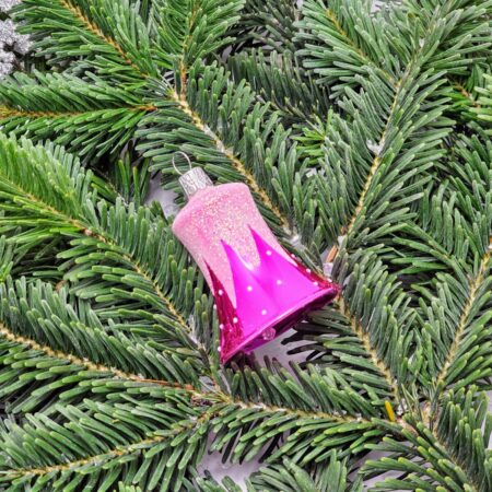 Novogodišnji ukras zvonce Roze