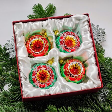 Novogodišnji ukras 1098 - set 4 komada