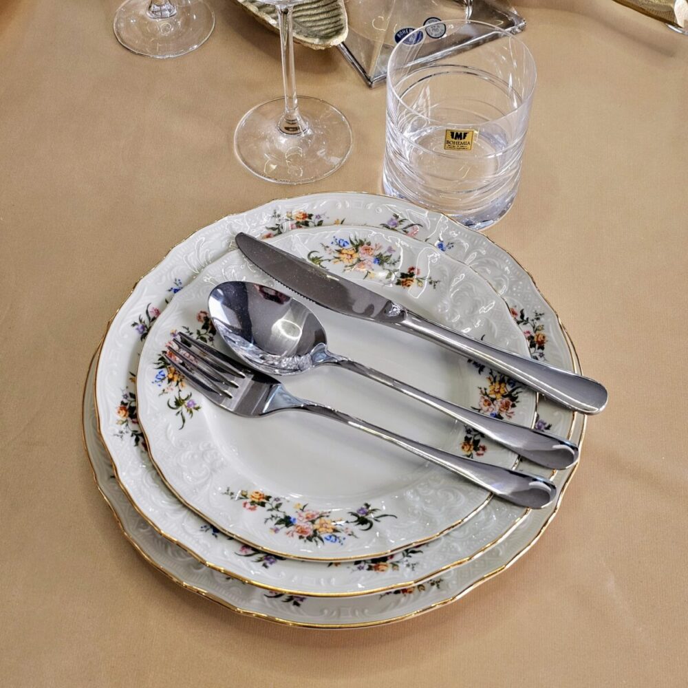 Servis za ručavanje Thun Bernadotte Ivory Gold Flower 1/18