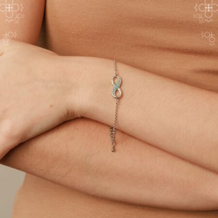 Narukvica Beskonačno Aquamarine Swarovski