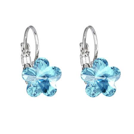 Naušnice Cvetić Aquamarine Swarovski