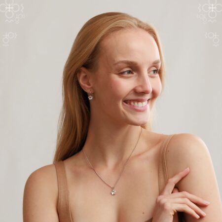 Naušnice Cvetić Crystal Swarovski