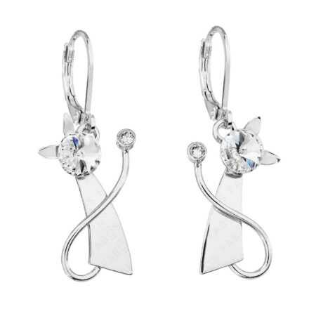 Naušnice Dve Mace Crystal Swarovski