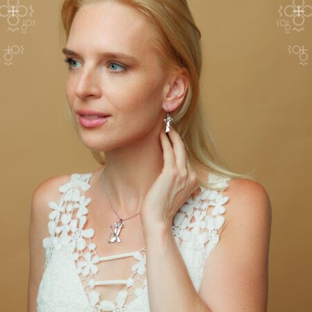 Naušnice Dve Mace Crystal Swarovski