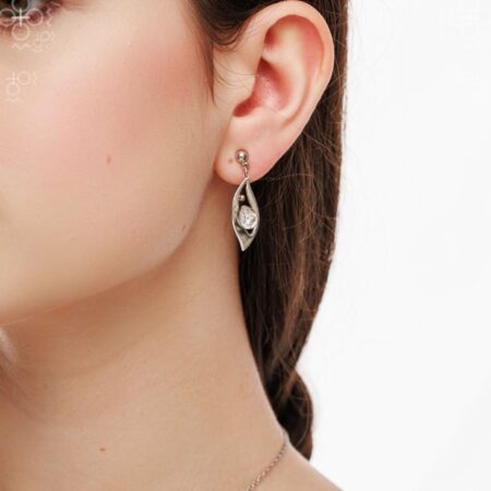 Naušnice Kruška Crystal Swarovski