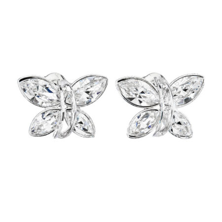 Naušnice Leptir Crystal Swarovski
