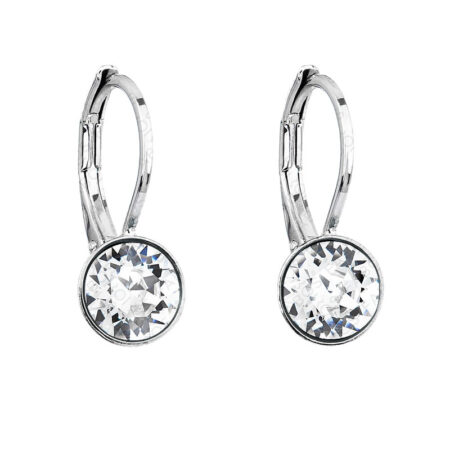 Naušnice Šaton 6mm Crystal Swarovski - kopča