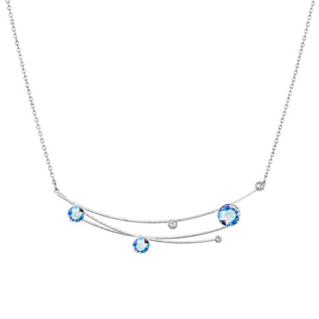 Ogrlica Sky Sapphire Crystal Swarovski