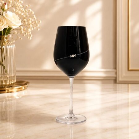 Čaše za vino Swarovski Limosa Crna