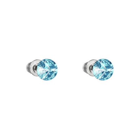 Naušnice Rivoli 6mm Aquamarine Swarovski